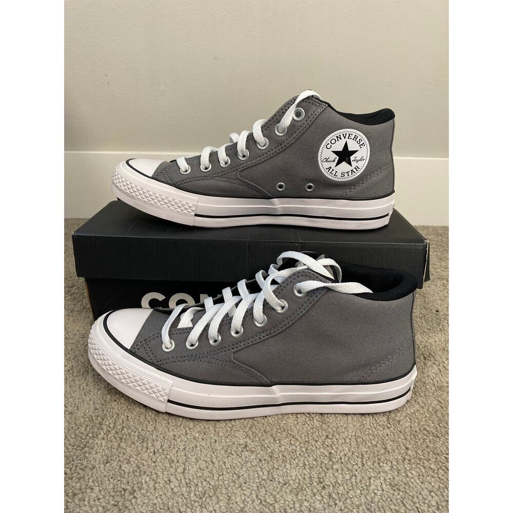 New Converse Malden Street Mid Gray Sneakers Men’s 8.5 Women’s 10.5 - Picture 2 of 4